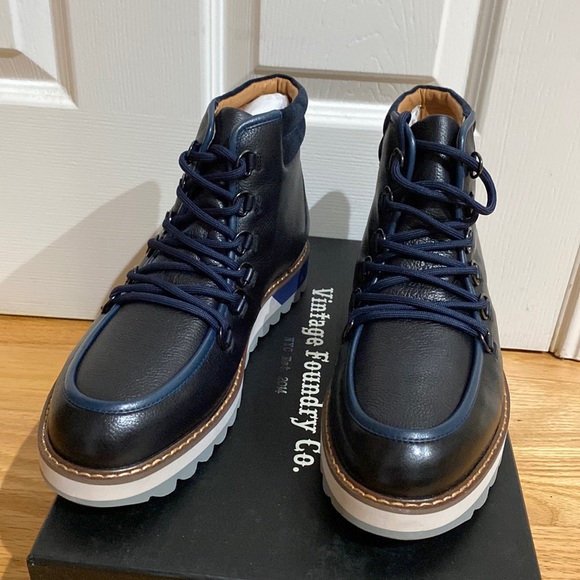 New in box vintage foundry men’s size 7.5 Gunther Leather Chukka Boot - Picture 1 of 2